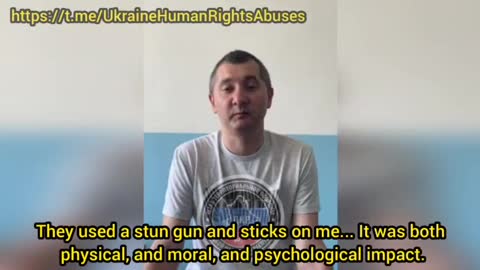 Ukrainian TORTURED this POW from the DPR forces, one of many...