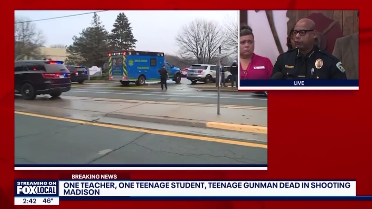 Madison, WI police Chief gives updates on school shooting