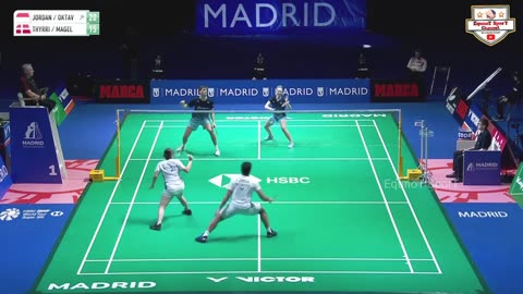 highlights - PRAVEEN JORDAN/ MELATI vs MATHIAS THYRRI/ AMALIE MAGELUND - spain masters 2023