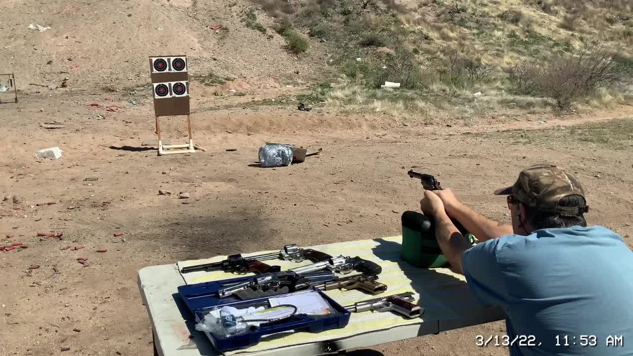 Shooting my colt army single action revolver for the first time