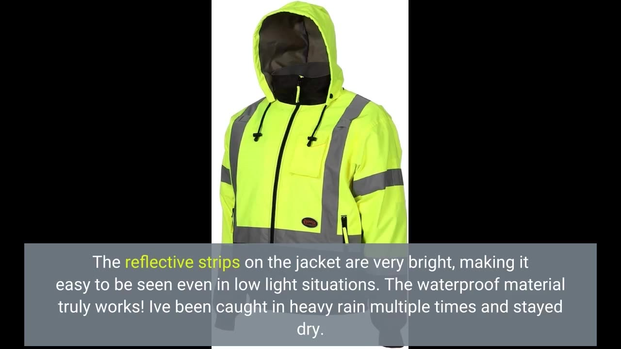 Pioneer High Vis #Safety Bomber #Jacket For Men-Overview