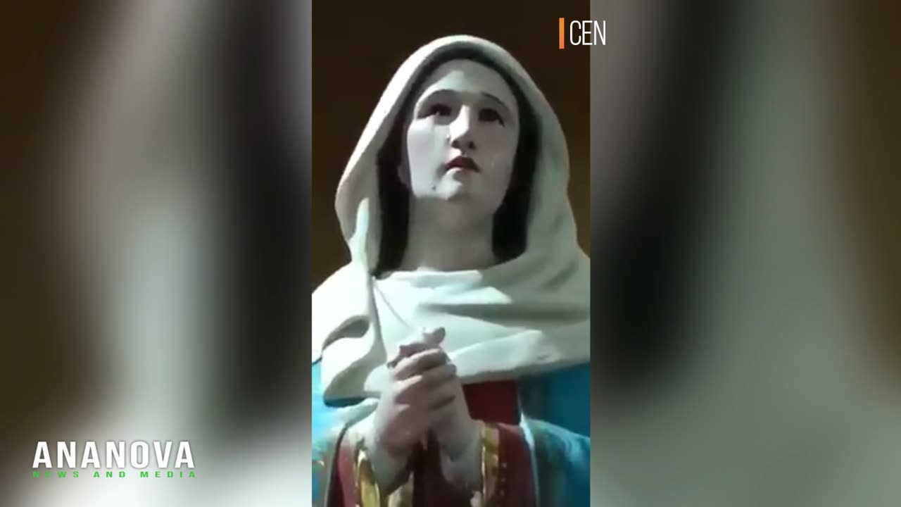 Miracle As Virgin Statue 'Cries' During Easter Service