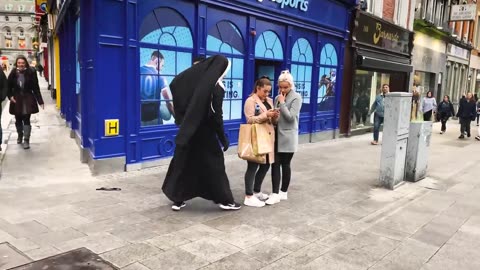 Craziest Reactions. The Nun Prank