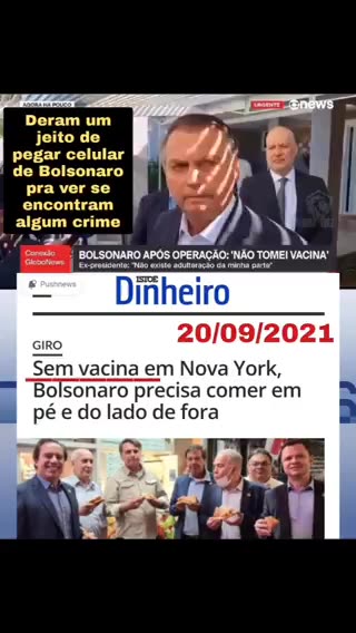 Vão cair do cavalo, Come na rua mas não vacina,Pra que cartão de vacina?