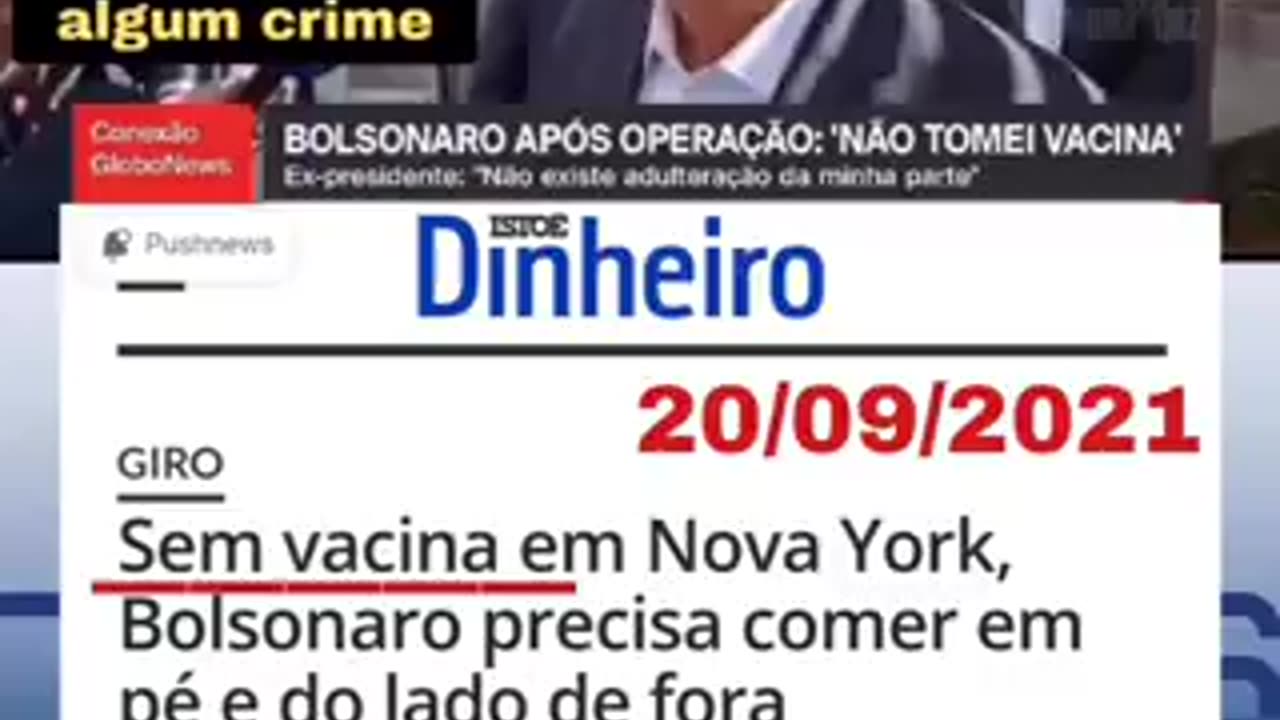 Vão cair do cavalo, Come na rua mas não vacina,Pra que cartão de vacina?