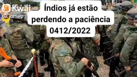 Índios perdendo a paciência