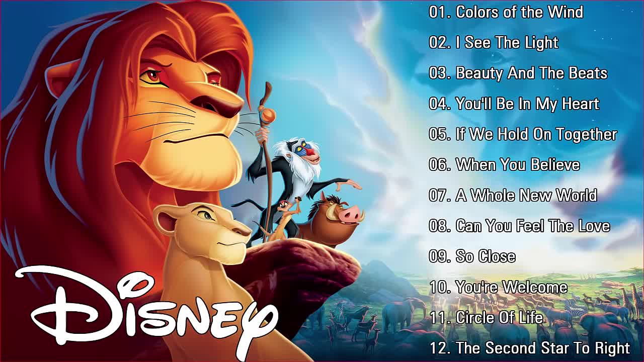 DISNEY CLASSIC SONGS PLAYLIST