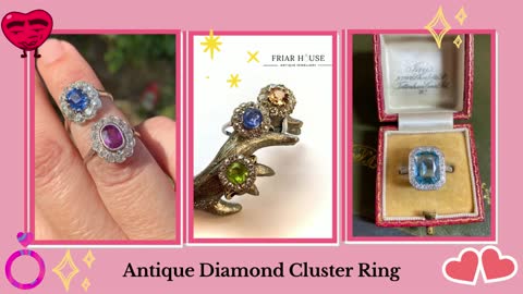 Beautify Your Hands with an Antique Diamond Cluster Ring!