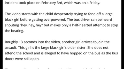 ANOTHER SCHOOL BUS BEATING (VIDEO): Two Girls Savagely Pummel Special Needs Child On School Bus