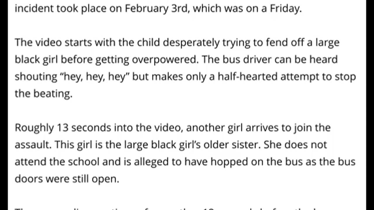 ANOTHER SCHOOL BUS BEATING (VIDEO): Two Girls Savagely Pummel Special Needs Child On School Bus