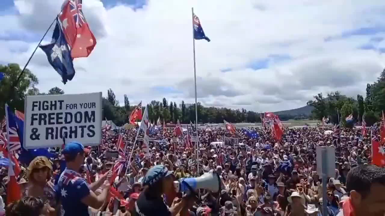 Brilliant scenes in the Aussie capital Canberra - Fight for your FREEDOM and rights!