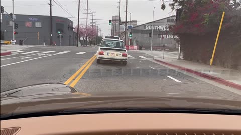 Arts District driving in the 2002 Turbo and Porsche Turbo