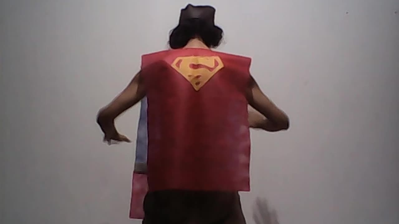 SUPER HOMEM COSPLAY BACK