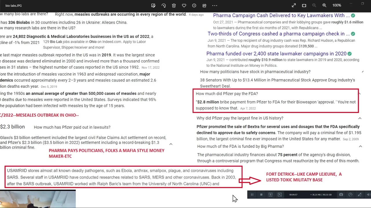 USA-BIO LABS IN UKRAINE--Covid came from...pharma buys elections - they FORCE/MANDATE