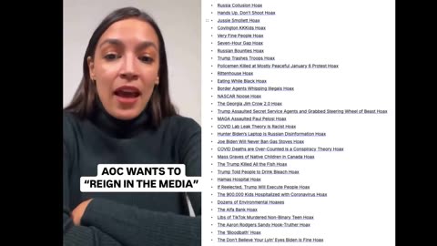 AOC Wants to Police Disinformation - LETS DO IT!