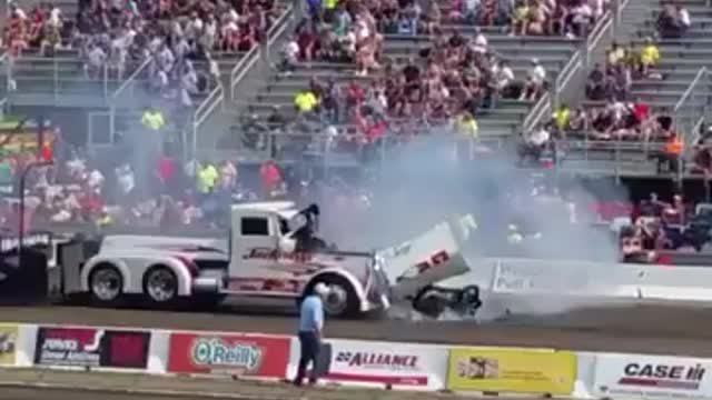 Trucks engine blows up.