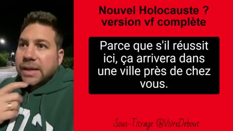 Un Résident Israélien sonne l'alarme sur un prochain Holocauste