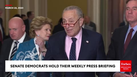 Senate Democrats Hold A Press Briefing After The Bank Collapses