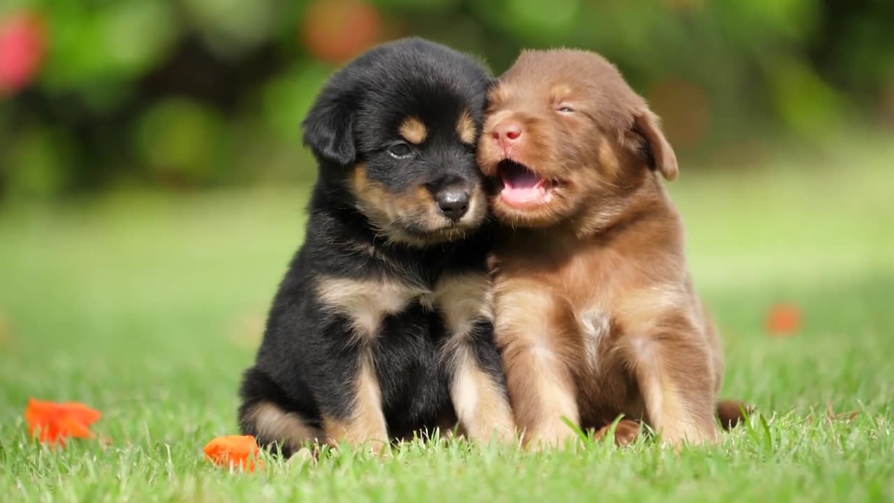 Cute Puppies Fanny Puppies 4k ultra HD Slowmo