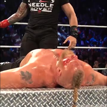 Roman reigns vs brack lisner fight to night