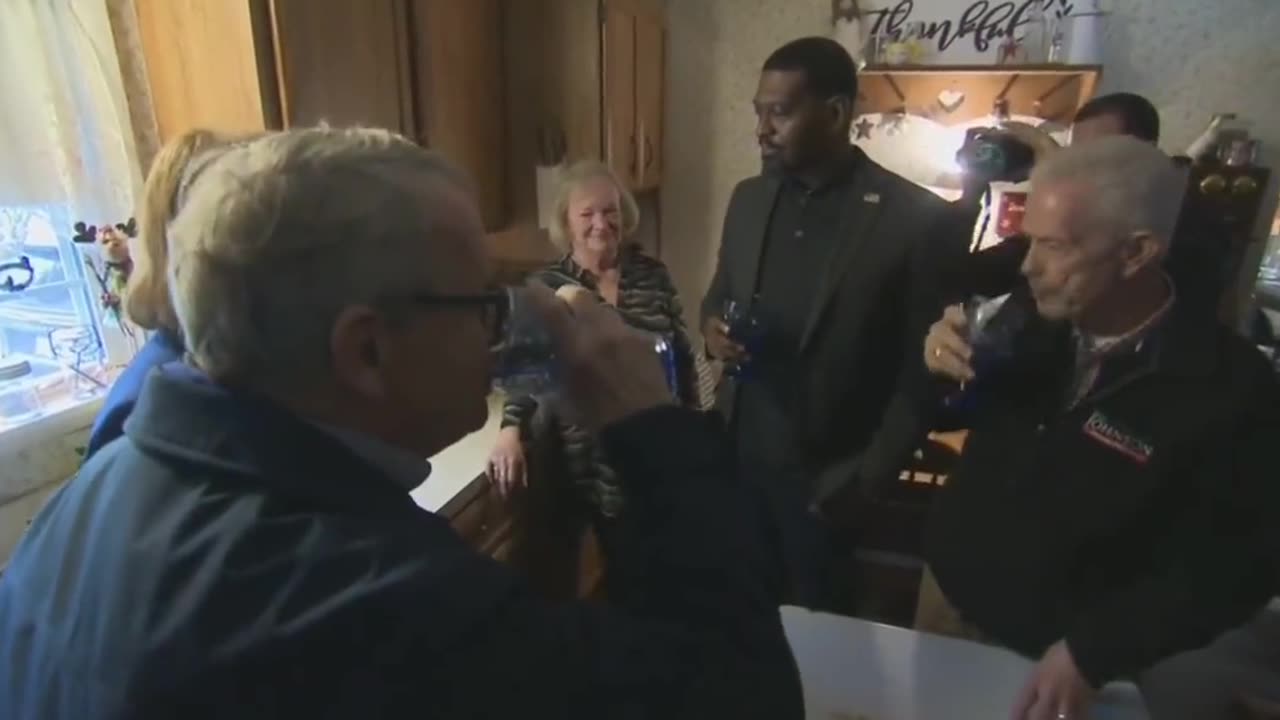 Mike DeWine and the EPA Chief pretend to drink the tap water in East Palestine