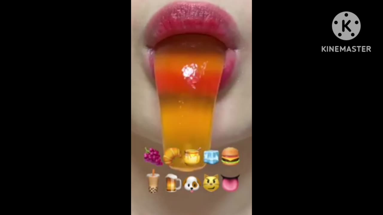 ASMR 1 minute for sleep and study emoji eating.