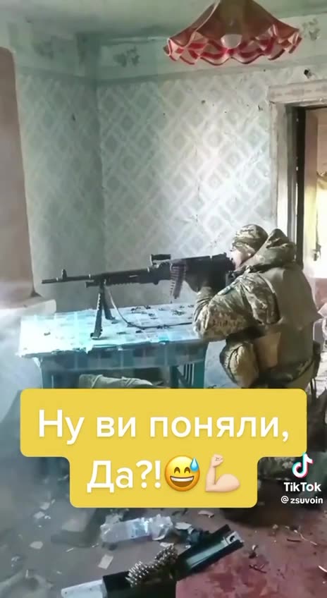 Ukrainian Soldier Laying Down Lead