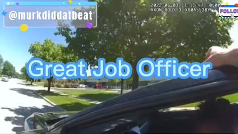 Man with a hatchet attempts to attack an officer at a traffic stop.