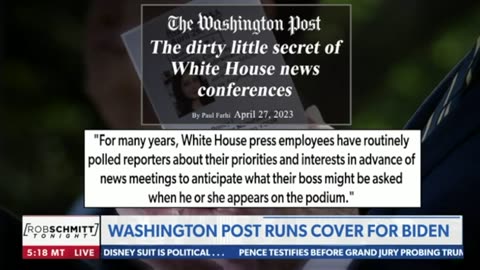 It was the same question-the media colludes with Joe