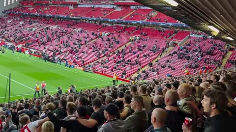 With AJAX ULTRAS IN AWAY END Taking Over Anfield l Liverpool FC - AFC Ajax (2-1) l Champions League