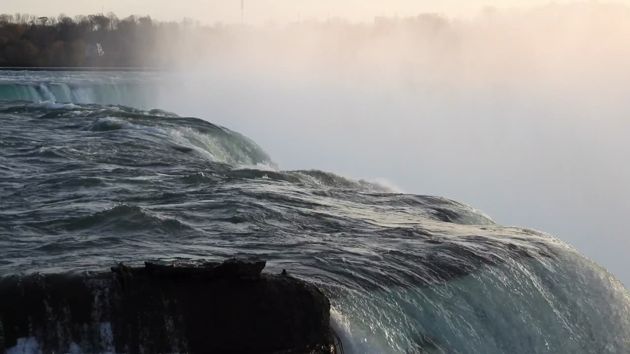 A waterfall landscape for relaxation