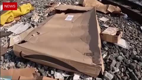 Thousand's of Amazon Packages" Seen Thrown on LA Railway