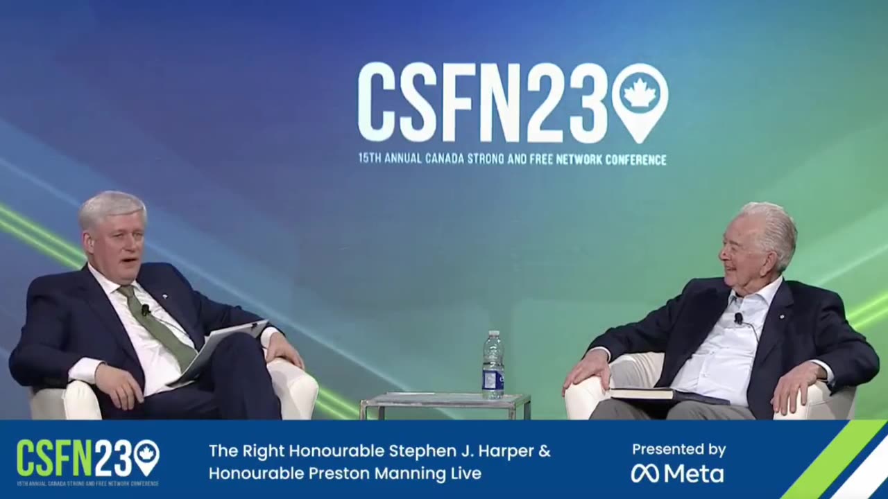 Stephen Harper cracks a joke at Jagmeet Singh's expense