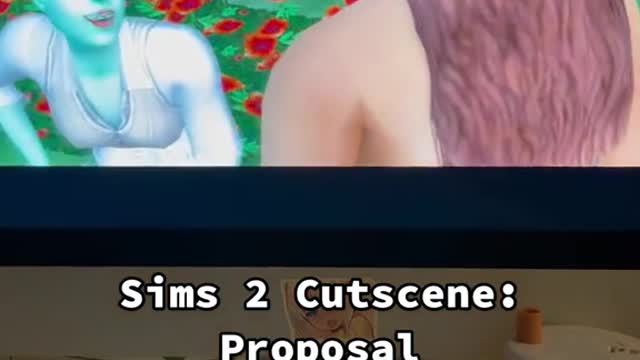 Sims 2 Cutscene: Proposal • Did anyone else play with the household the roomies? I did a lot!