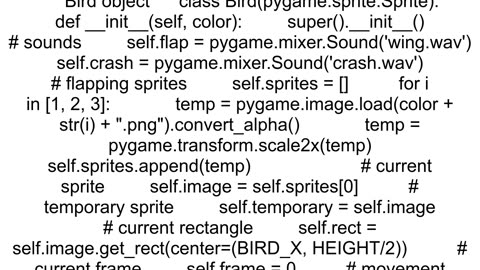 Flappy Bird Rotation Algorithm