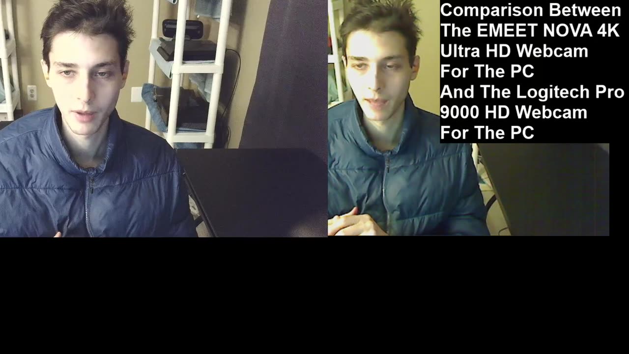 Outtake #197 Of The Comparison Between EMEET NOVA 4K Ultra HD Webcam And Logitech Pro 9000 HD Webcam