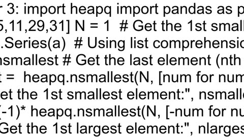 Find the smallest element in a list