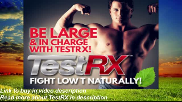 Low Testosterone? Boost your testosterone naturally with TestRX, a natural supplement for guys