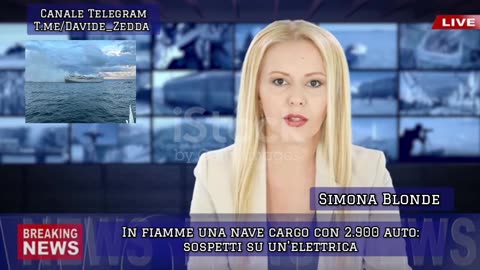 COMPLOTTO TV | In fiamme una nave cargo con 2.900 auto: