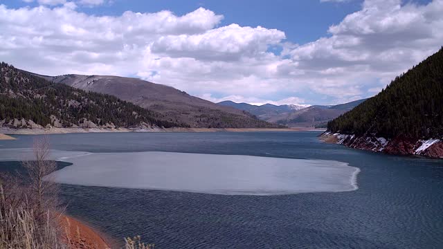 Time Lapse: Ice Melts of Mountain Lake