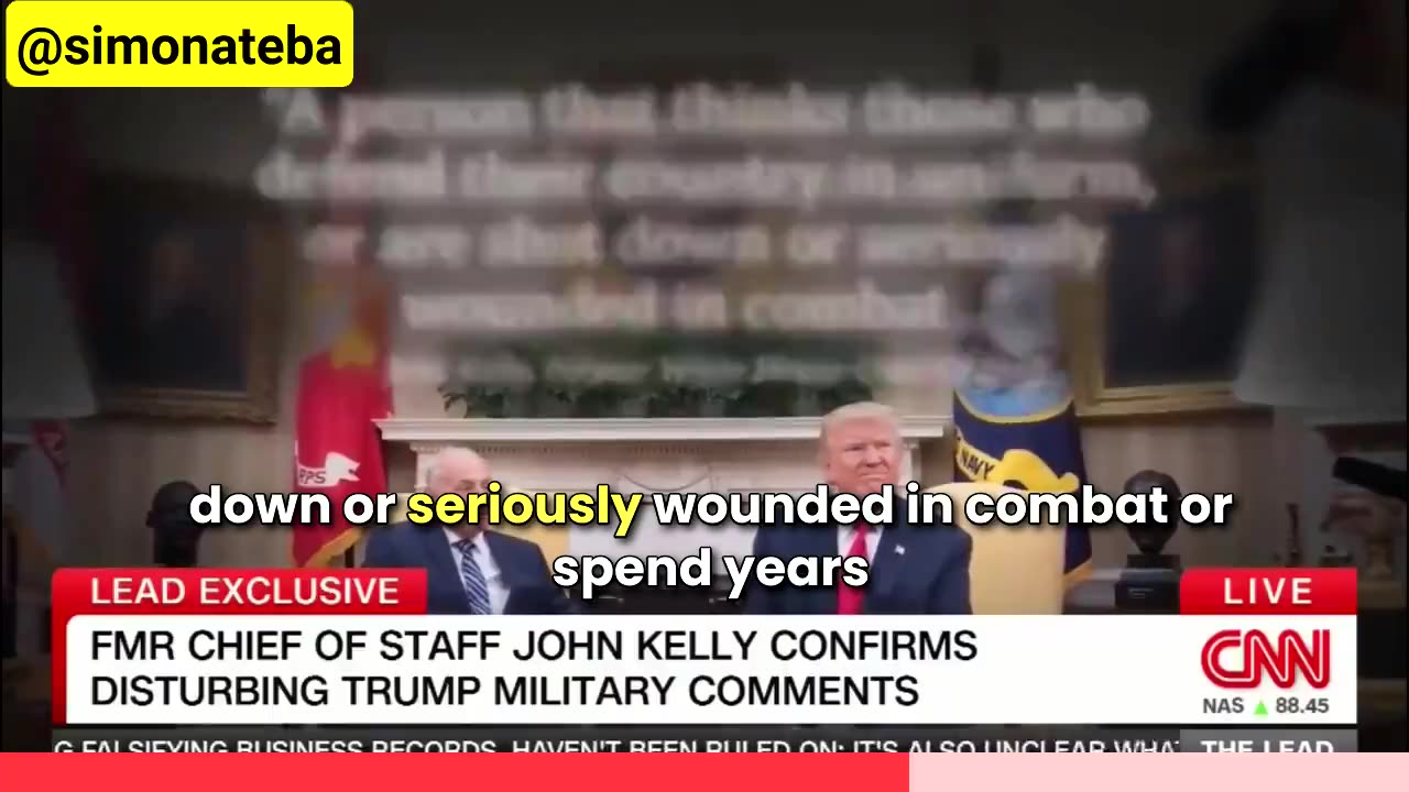 Donald Trump called American service members "suckers" and "losers, says John Kelly