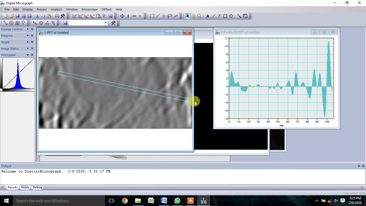 Estimate d-spacing from TEM_HRTEM & Indexing SAED pattern using Gatan Digital Micrograph Software