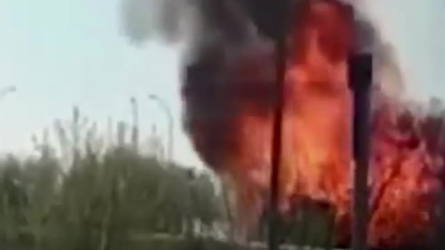 Many Explosions And Fire In The Ukraine-Russia War