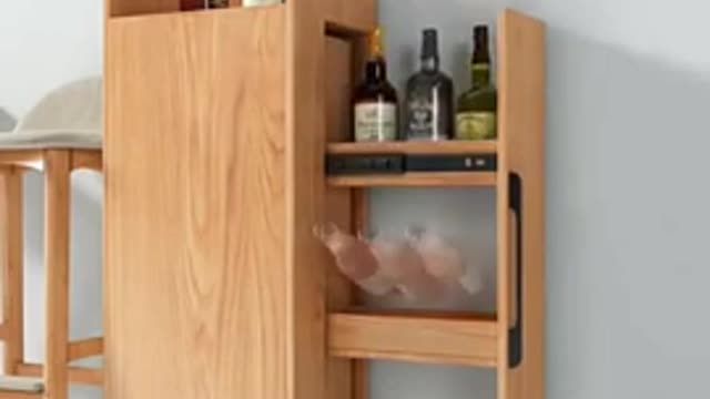 Foldable wine bar table | amazing space saving ideas | bedroom space saving ideas #01