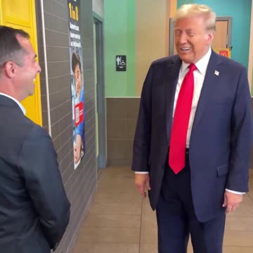 President Trump: “How much you paying me?” 🍟