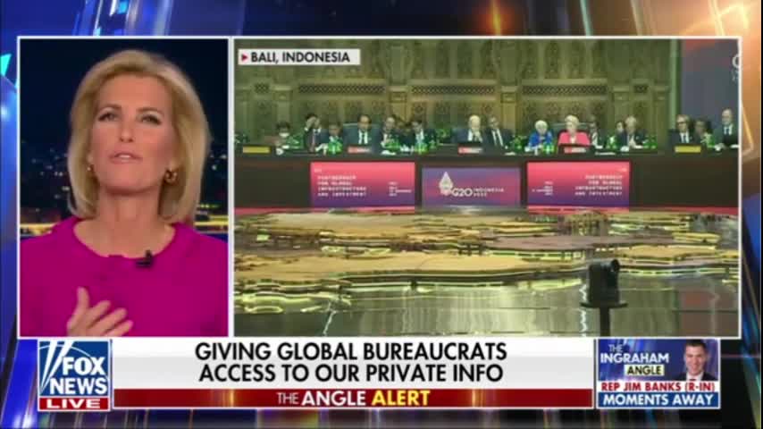 Laura Ingraham about enforcing lockdowns via digital passports