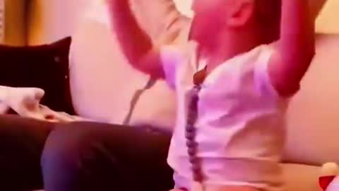 Funny clever baby