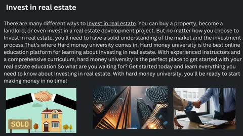 Invest in real estate