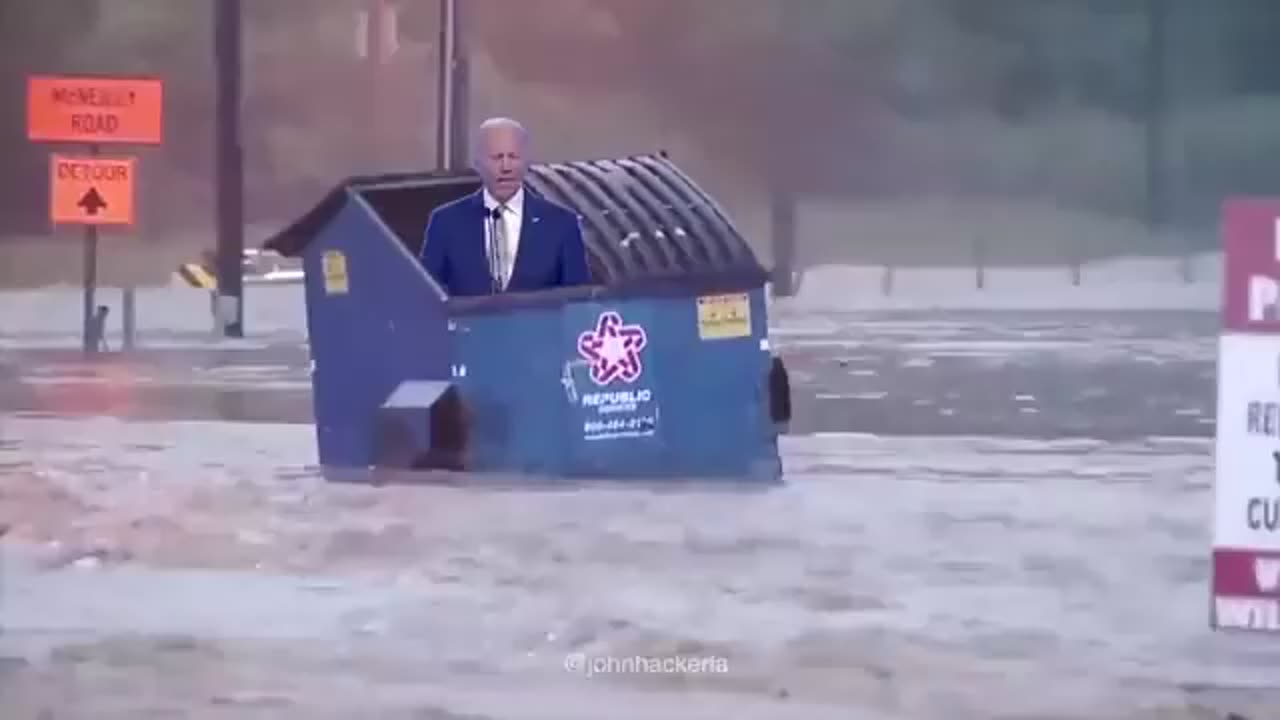 Biden dumpster