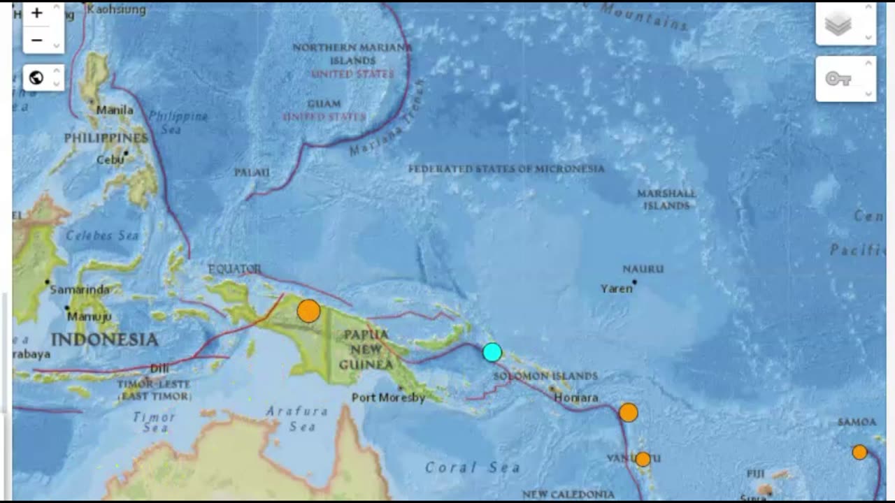 Large, Very Strong Earthquake M 6.3 Shakes Papua New Guinea, Indonesia